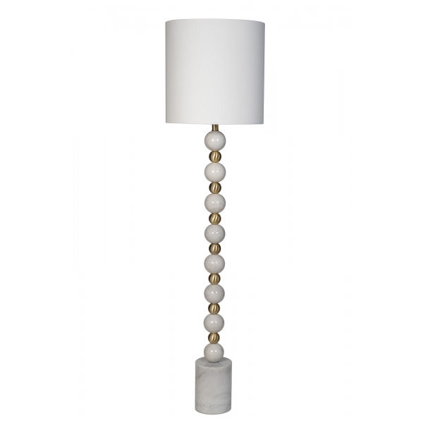 22-89576 Торшер плафон белый h.152 см