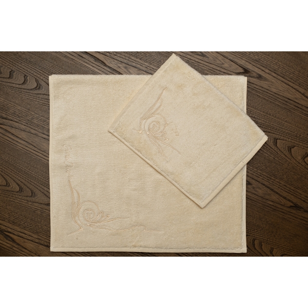 145ERT-00409 Полотенце Лирика модал экрю 30*50