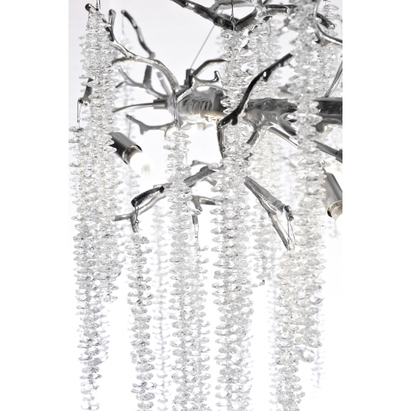 86-70628 Люстра d.80*45см, металл цвет серебро