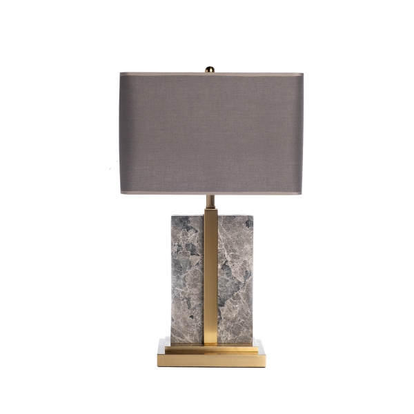 K2KM15650 Лампа настольная плафон серый h65см