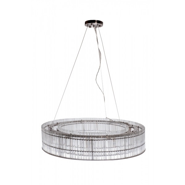 91GH-80568 Люстра подвесная никель/стекло прозрач. d85*h150см