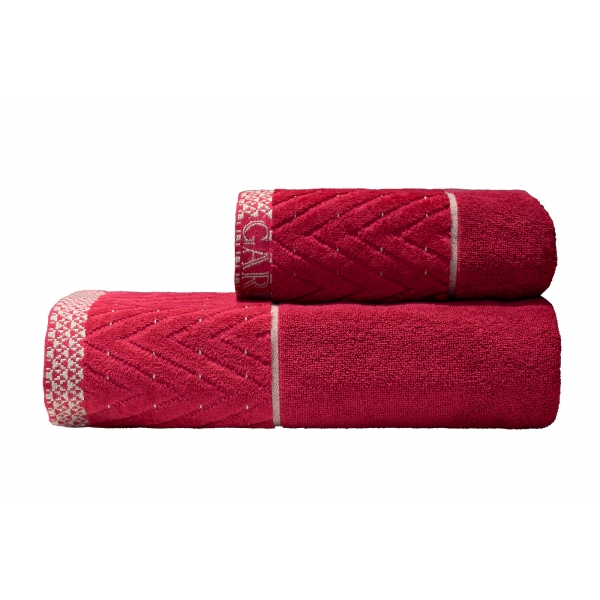 119VAL-11148 Полотенце Орсетто бордовое 70*140