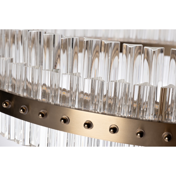 91GH-30868 Люстра подвесная "Galaxy" стекло прозрач. d85*h20см