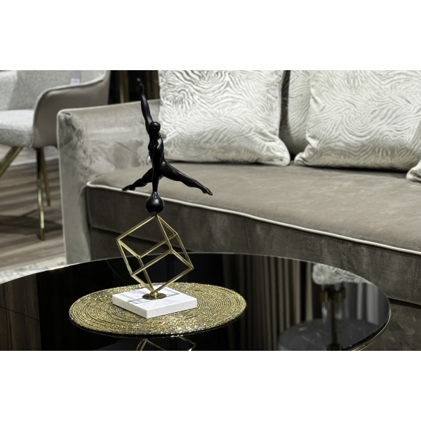 55RD2865 Статуэтка "Гимнаст на кубе-2" 30*51см