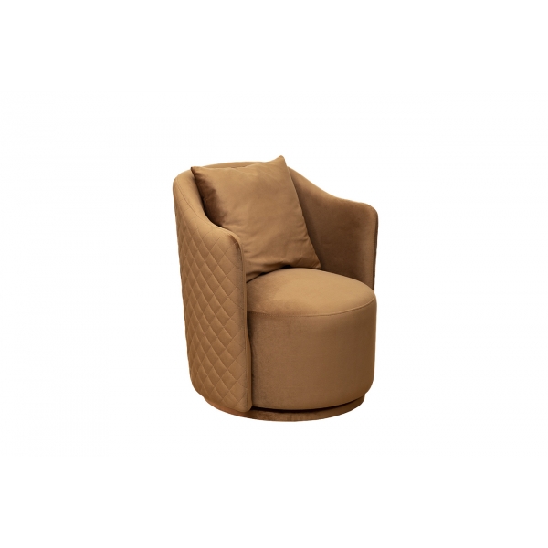 Кресло Verona Basic вращающееся велюр коричн. Colt004-KOR 70*77*80см