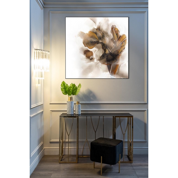 13RXC3102-GOLD Консоль стекло черн./золото 120*40*78см