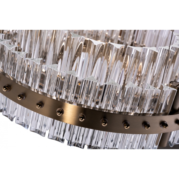 91GH-30864 Люстра подвесная "Galaxy" стекло прозрач. d47*h20см