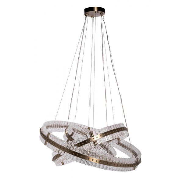 91GH-30861 Люстра подвесная "Galaxy" стекло прозрач. d100*h37,5см