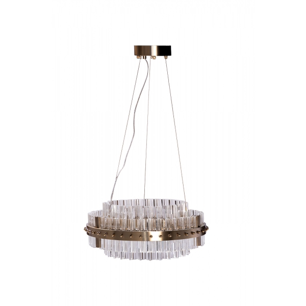 91GH-30864 Люстра подвесная "Galaxy" стекло прозрач. d47*h20см