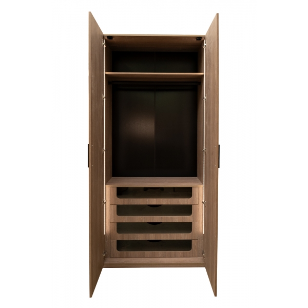 GD-10012/2-3 Шкаф Alto двух c выдв ящик,цвет дуб Урбан Кофейный,фасад глухой 100*57*228.5см