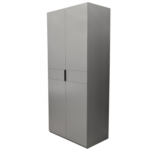 GD-10013/2-6 Шкаф Alto двухд с полками, цвет серый Кобальт, фасад глухой 100*57*228.5см