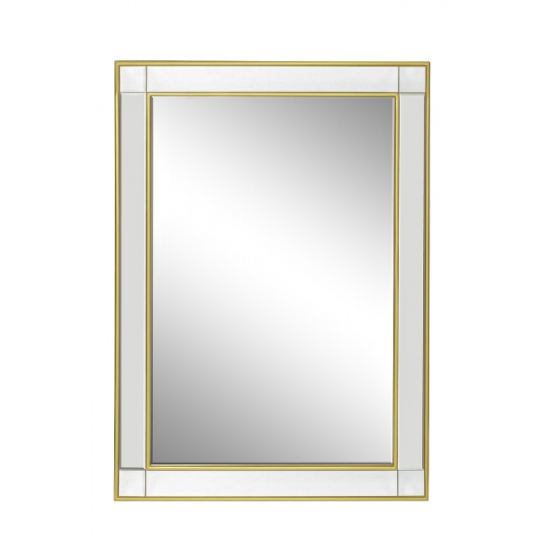 19-OA-8172 Зеркало прямоугольное отделка цвет золото 74*104см