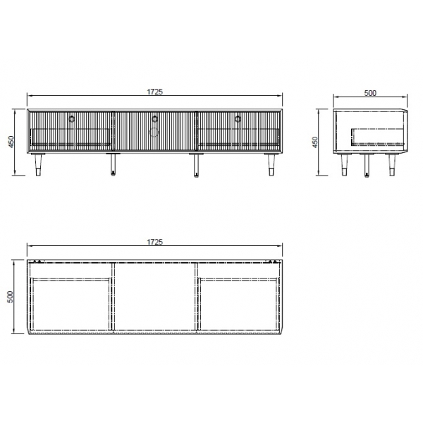77IP-TV008 Тумба под телевизор 172,5*50*45см