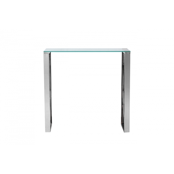 47ED-CST008/80 Консоль прозр.стекло/хром 80*30*78см