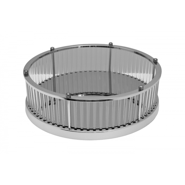 2K299500-S Поднос декоративный с серебрянными бортами d40см