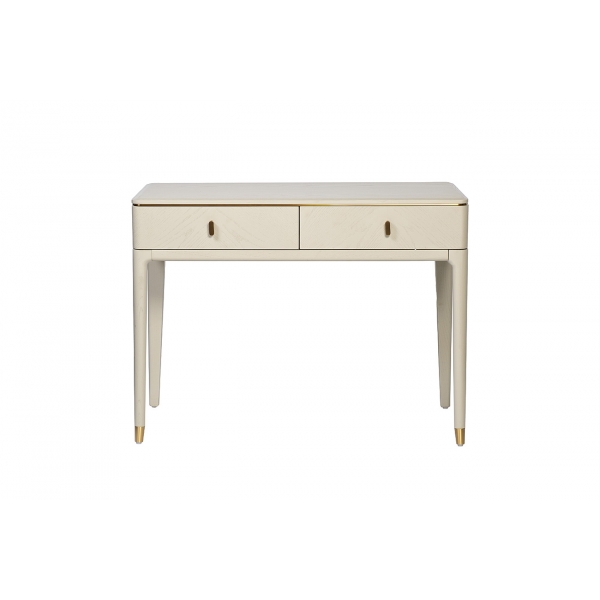 KFG137 Консоль 2 ящика белый шпон 100*45*75