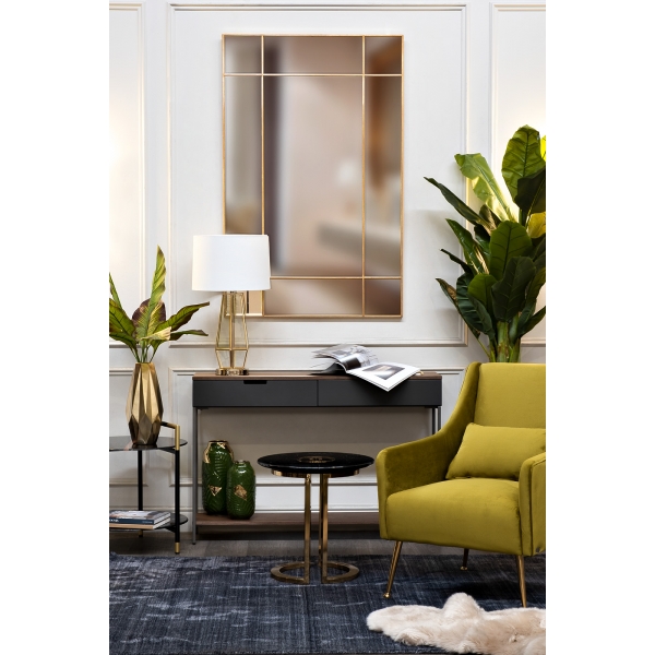 KFG047 Зеркало в металлич. раме цвет золото 90*140см