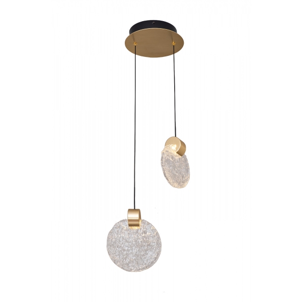 162FL- 61501 Светильник подвесной "Rondo" металл золото d20см