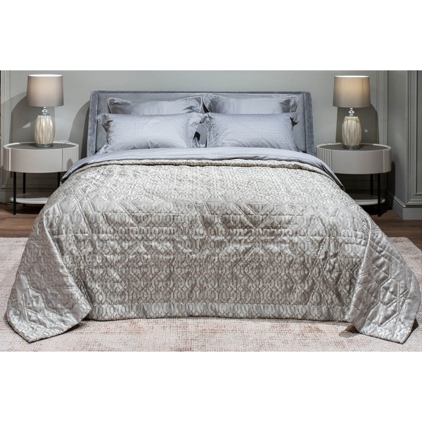 121GD-12113-Покрывало HOUSTON серое со стежкой 180*230