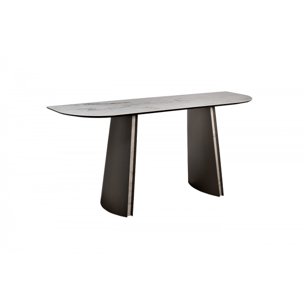 160KD-60062 Консоль, керамика Johannesburg белая 160*50*75см