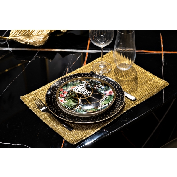 70SW-13602 Текстильная подставка Аурум золотая 30*45см