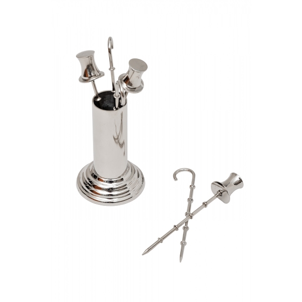 95IM-16363 Шпажки на подставке 6шт. нерж. сталь 5*5*10см