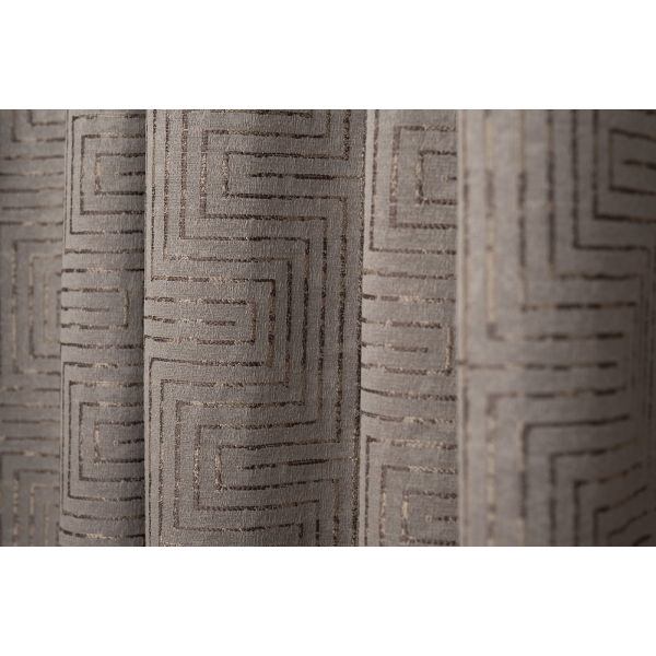 121GD-00005/1 Портьера Gloss сер 275*260