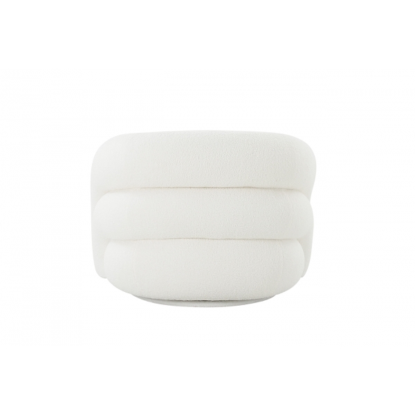 DY-KRES-117 BEL Кресло поворотное, иск.мех белый 94*83*70см