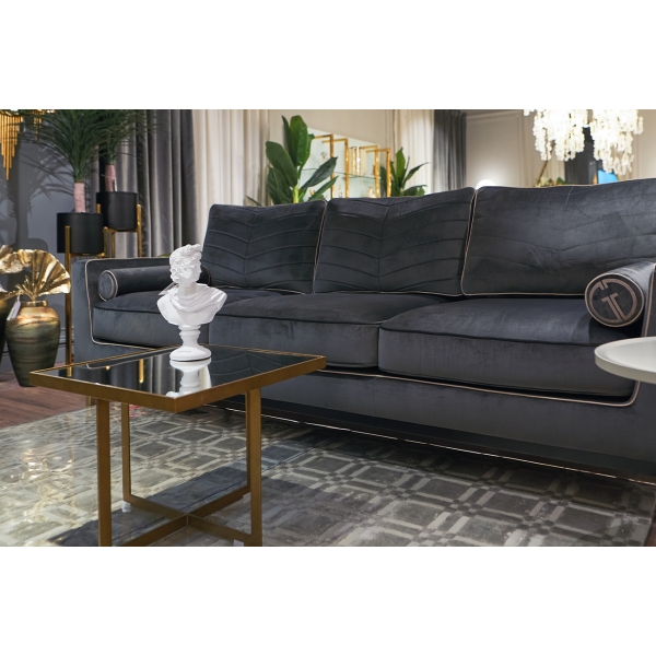 KFG095 Стол журнальный зеркало/матовое золото 50*50*40см