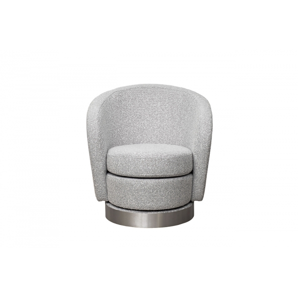 Кресло Napoli вращающееся, рогожка св.серый Santo1400-SVSER 76*76*76см