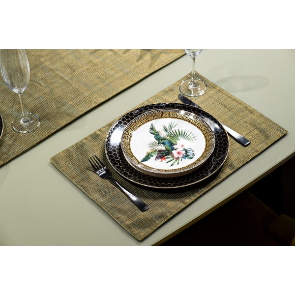 70SW-18102 Текстильная подставка Нефрит зеленая 30*45см