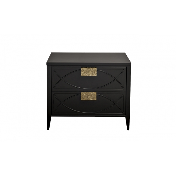 151SV-00008 Тумба прикроватная черная 60*50*40см