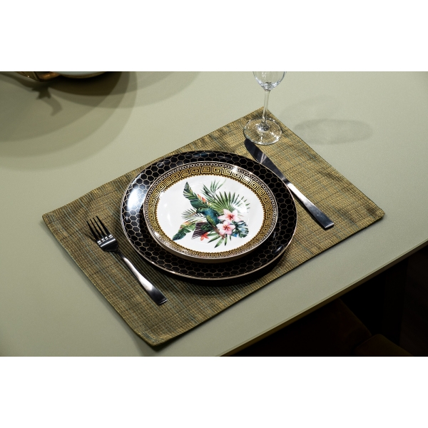 70SW-18102 Текстильная подставка Нефрит зеленая 30*45см