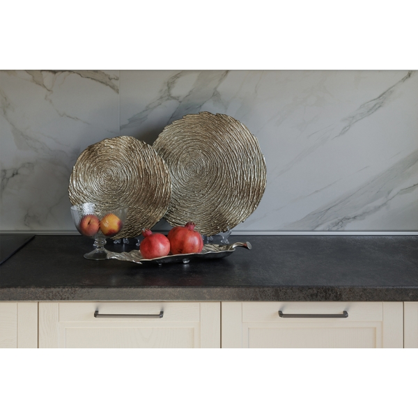 69-219027 Декор настенный металлич."Wood" золото d46см