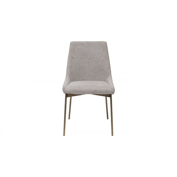 163YH-06963 Стул обеденный белый+бронза 49*61*87см