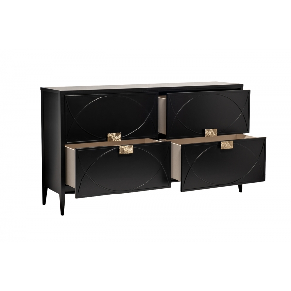 151SV-00001 Комод черный 160*90*40см