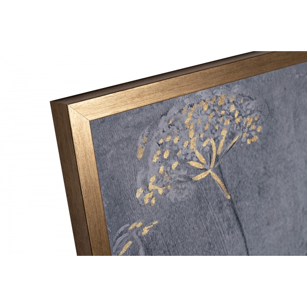 89VOR-AFRICA HORSE  Холст "Африка лошадь/1" 100*100 см, багет золото, зол.поталь