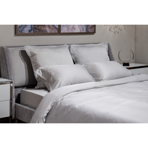 144HF-10303 Простыня тенсель серая 240*250