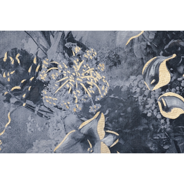 89VOR-AFRICA HORSE  Холст "Африка лошадь/1" 100*100 см, багет золото, зол.поталь