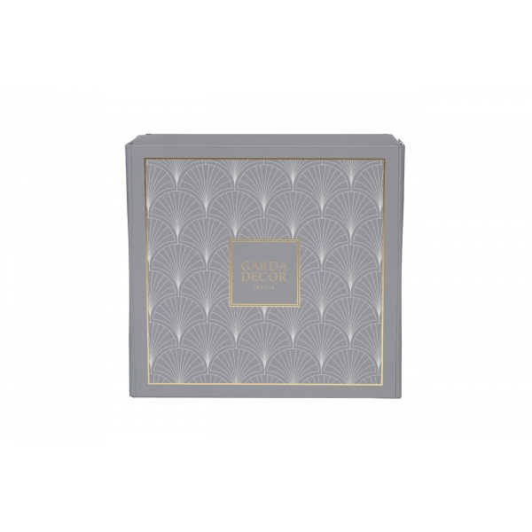 144HF-10307 Простыня на резинке тенсель серая 180*200*30