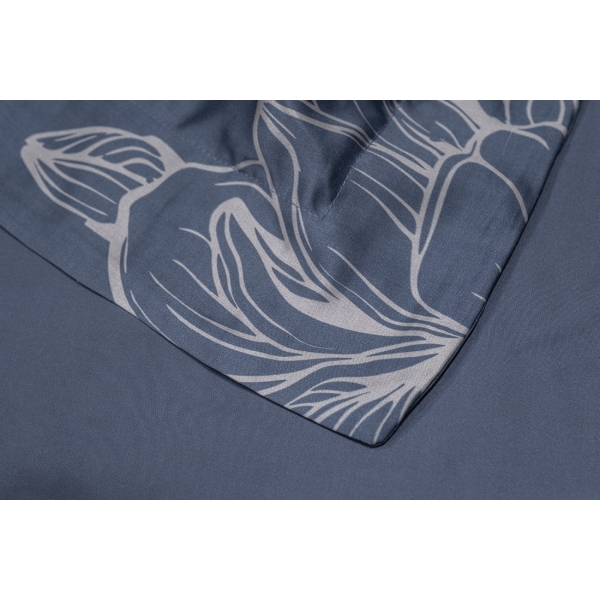 144HF-10403 Простыня тенсель синяя 240*250