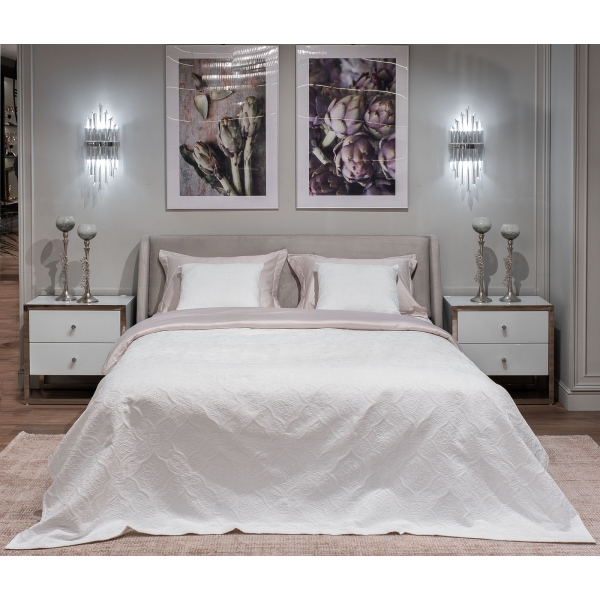 16AMR-NS5050-NAV BEL Наволочка декор. Тиара белая 50*50