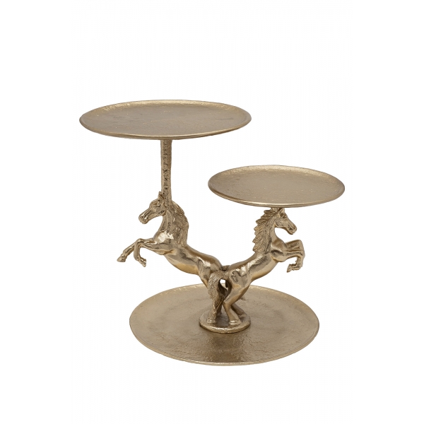 69-21012 Подставка для закусок "Horse" металл. 39,5*30*35см