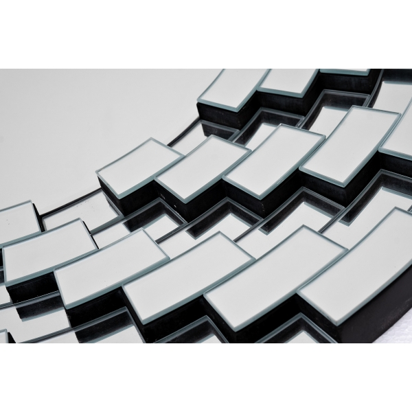 50SX-1915 Зеркало круглое в раме из мелких элементов d80см