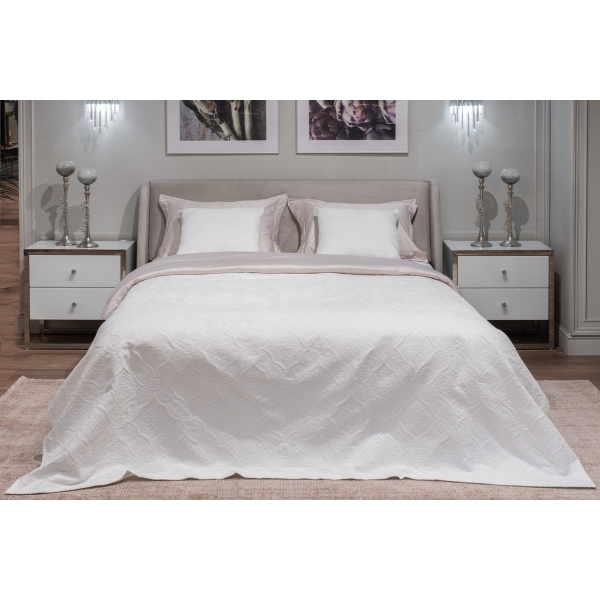 16AMR-NS180230-POKR BEL Покрывало Тиара белое 180*230