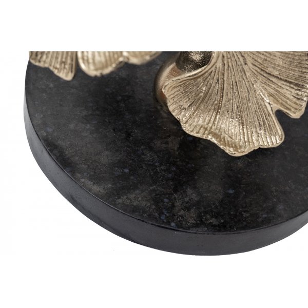 69-22088 Лампа настольная "Ginkgo leaves" плафон черный h.68см