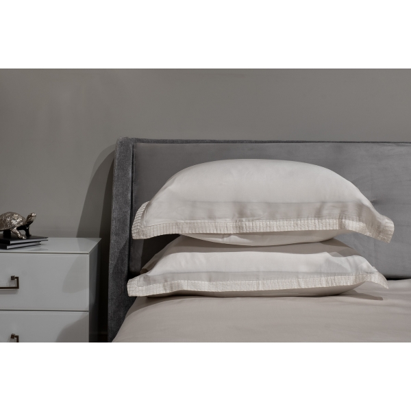 144HF-40405 Простыня тенсель жемчужная 270*280