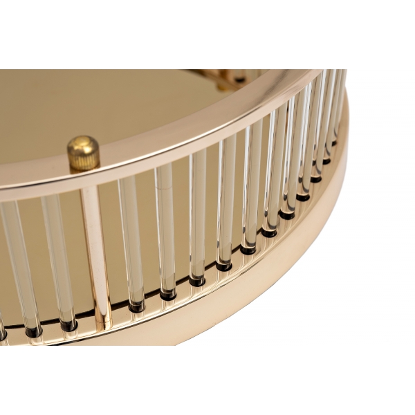 2K299500-G Поднос декоративный с золотыми бортами d40см