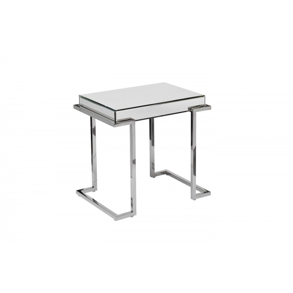 KFG130 Стол журнальный зеркальный, нерж.сталь хром 57*41*55см