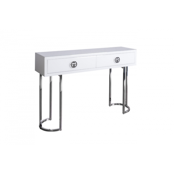 KFG16702 Консоль GD 2 ящика белая 120*30*78см